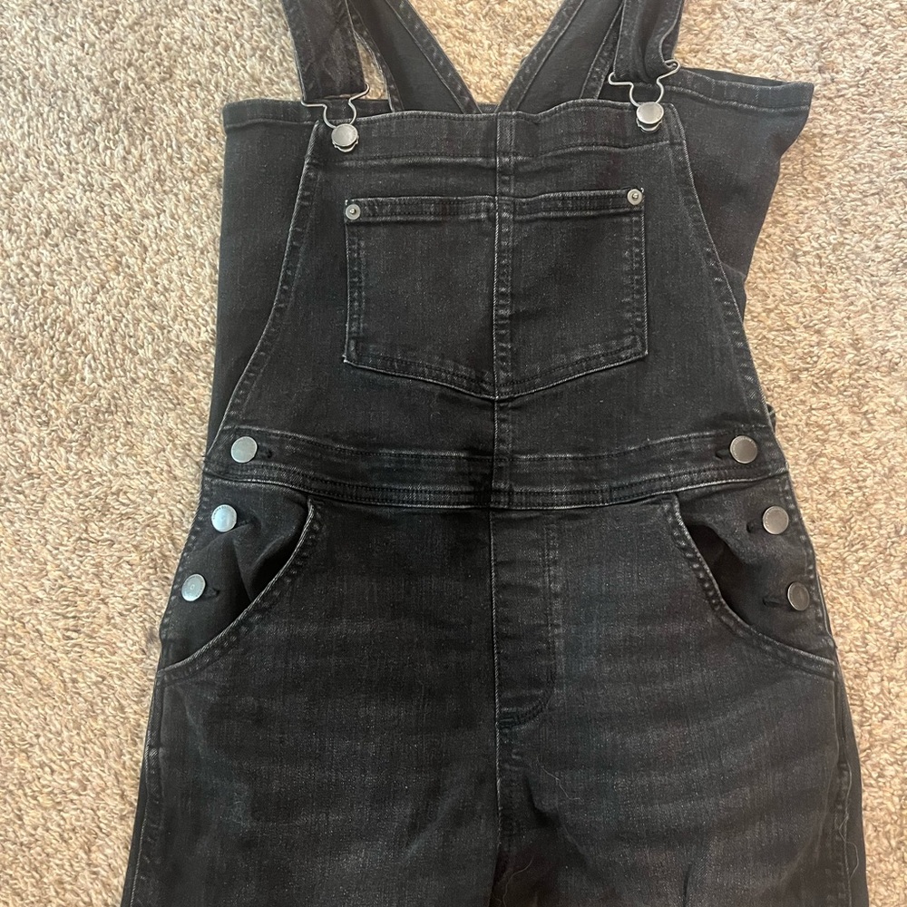 Black Women's Jeans Overalls